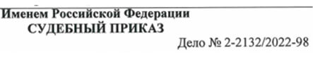 Формат номера судебного приказа с префиксом